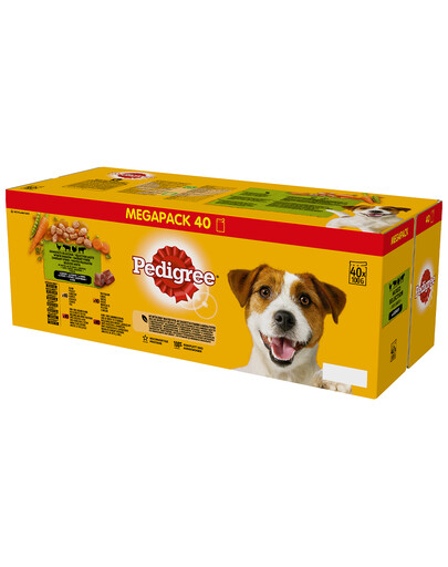 PEDIGREE Adult cibo umido per cani mix gusti in bustina 40 x 100g