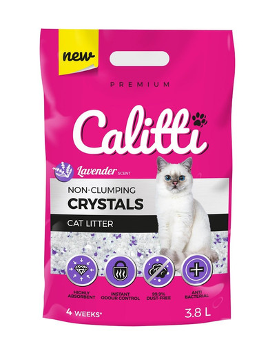 CALITTI Crystals lavender 3,8 l lettiera in silicone alla lavanda