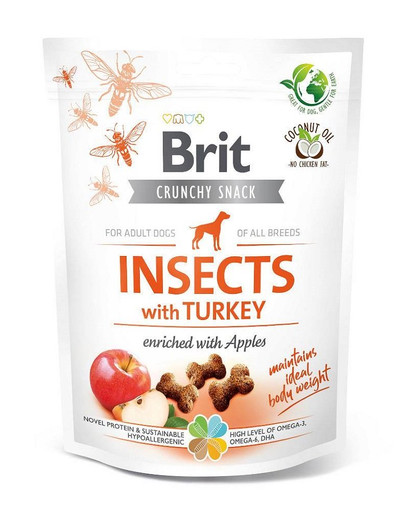 BRIT Care Dog Crunchy Crakcer Insect & Turkey 200 g con gli insetti