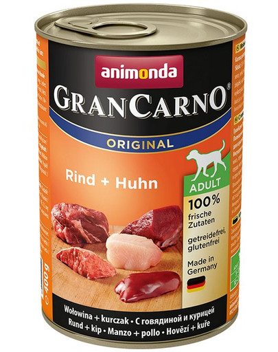 ANIMONDA GranCarno senza cereali 400 gr. - manzo e pollo
