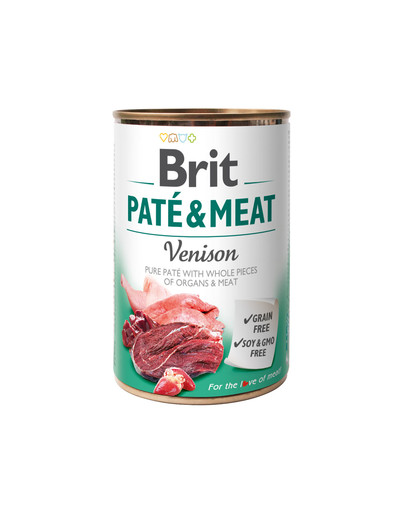 BRIT Pate&Meat 6 x 800 g paté di cervo