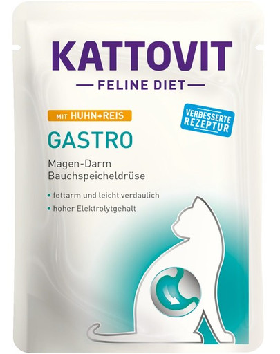 KATTOVIT Feline Diet Gastro Pollo e riso 85g
