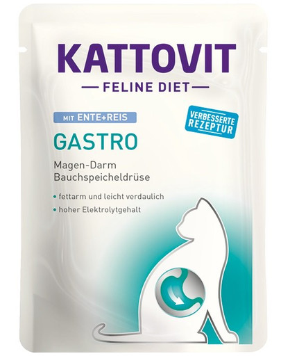 KATTOVIT Feline Diet Gastro Anatra e riso 85g