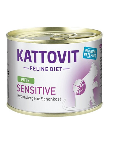 KATTOVIT Feline Diet Sensitive Tacchino 185g