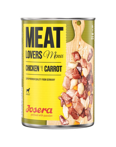 JOSERA Meatlovers Menu Pollo con carote 6x400 g