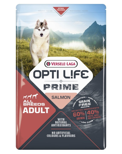 VERSELE-LAGA Opti Life Prime Adult Salmon 12,5kg Grain free