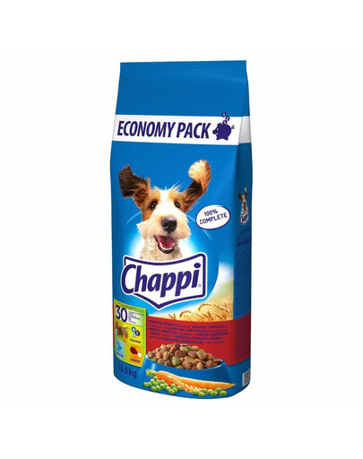 CHAPPI 27kg - cibo secco per cani con manzo, pollame e verdure
