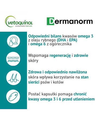 VETOQUINOL Dermanorm VTQ care 90 compresse