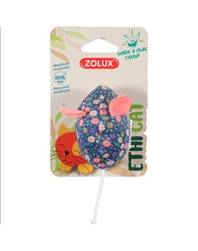ZOLUX Topo giocattolo per gatti ETHICAT con fiori