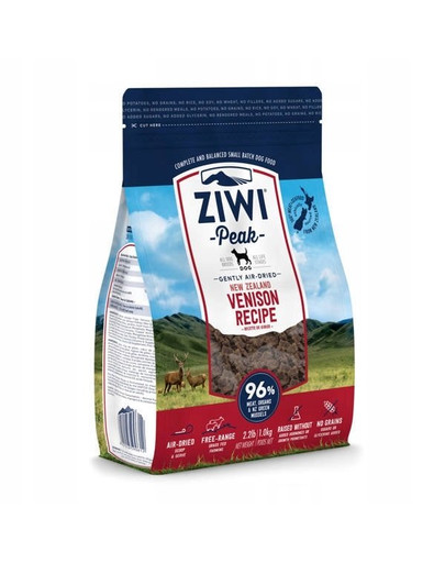 ZIWIPEAK Dog Mangime per cervo essiccato all'aria 1 kg