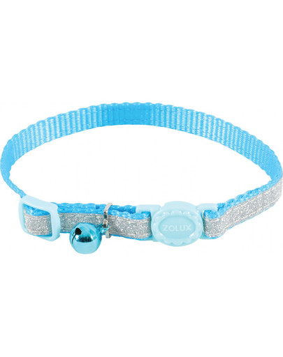 ZOLUX Collare regolabile in nylon blu lucido