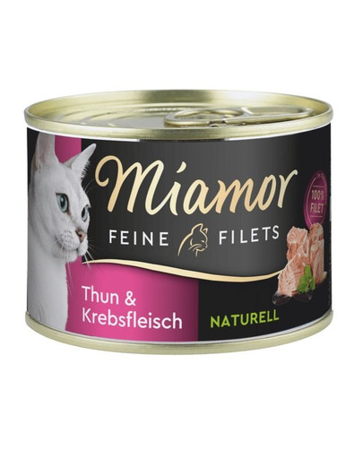 MIAMOR Feline Filets Filetti di tonno e granchio in salsa propria 156 g
