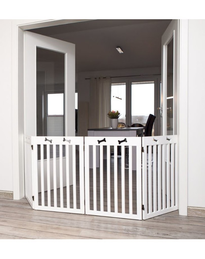 TRIXIE Barriera in legno a 4 elementi 60-160 × 75 cm