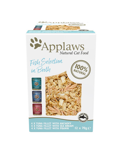 APPLAWS Applaws Selection Fish Multipack bustine di gelatina per gatti 12x70g