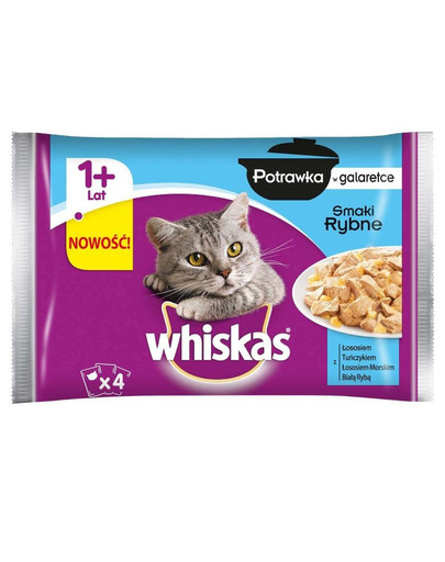WHISKAS Adult Cibo per gatti in gelatina 52 x 85 g