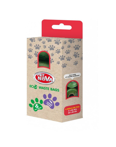 PET NOVA Sacchetti igienici 4x20szt - 22x32cm