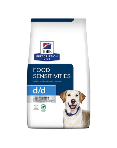 HILL'S Prescription Diet Canine d/d Duck&Rice 1,5 kg cibo per rinforzare la pelle del cane