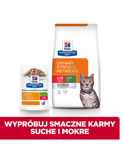 HILL'S Prescription Diet C/D Urinary Stress + Metabolic 3 kg