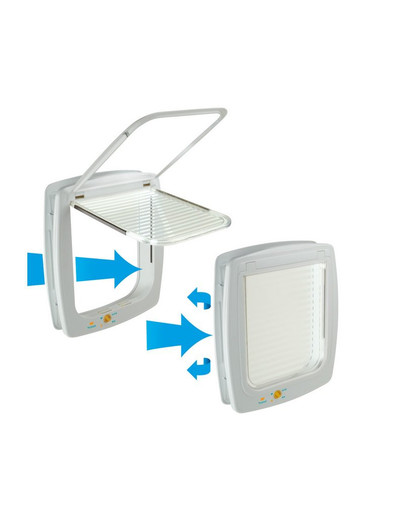 FERPLAST Porta a battente 7 s bianco 22,5 x 10,4 x 25,2 cm