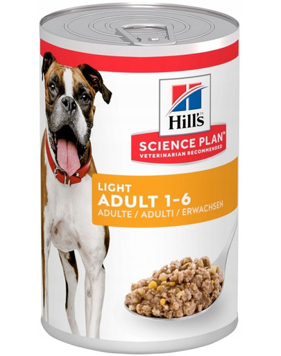 HILL'S Science Plan Canine Adult Light Chicken 370 g per cani adulti in sovrappeso pollo