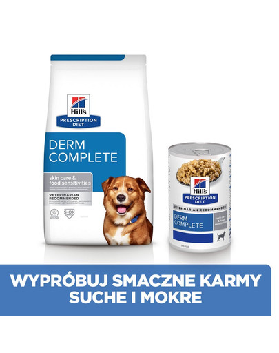HILL'S Prescription Diet Canine Derm Complete 370 g per cani allergici
