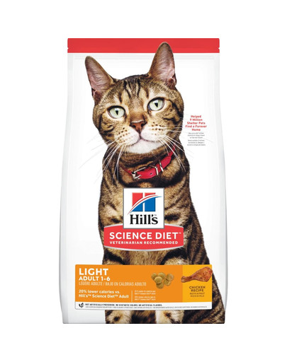 HILL'S Science Plan Feline Adult Light Chicken 10 kg per gatti sterilizzati pollo