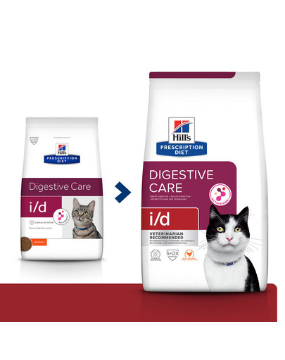 HILL'S rescription Diet Feline i/d 8 kg alimenti per gatti con malattie dell'apparato digerente