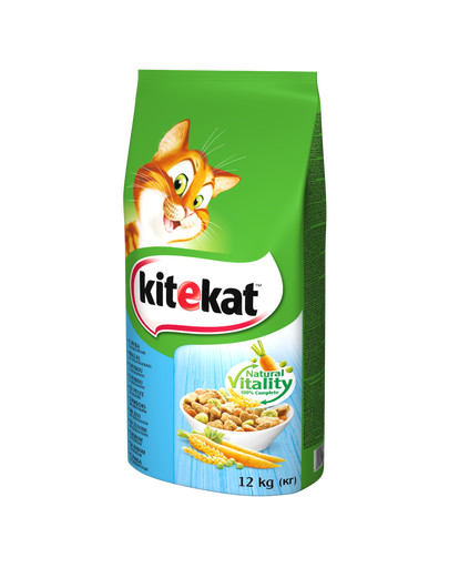 KITEKAT Cibo secco per gatti Pesce Bianco Verdure 12 kg