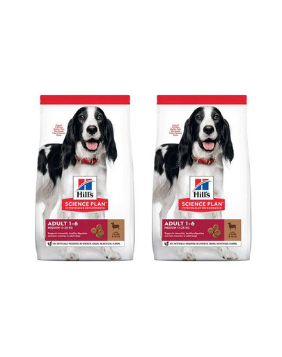 HILL'S Science Plan Canine Adult Medium Lamb & Rice con riso e agnello 36 kg (2x18 kg)