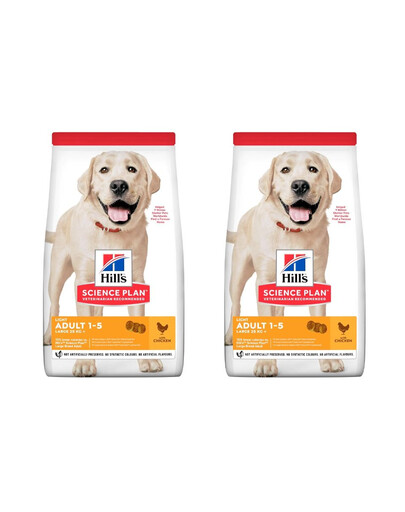HILL'S Science Plan Canine Adult Light Large breed Chicken con pollo 36 kg (2x18 kg)