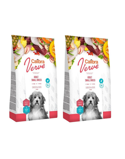 CALIBRA Dog Verve GF Adult Small Chicken&Duck 12 kg (2 x 6 kg)