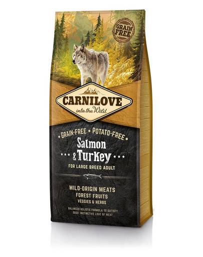 CARNILOVE Adult Large Breed cibo secco per cani di taglia grande Salmone/Indica 12 kg