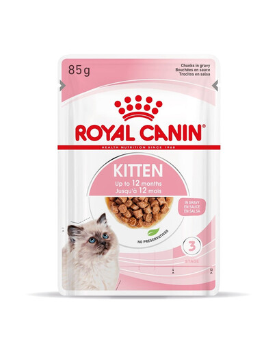 ROYAL CANIN Kitten Instinctive 24x85 g cibo umido in salsa per gattini fino a 12 mesi di età