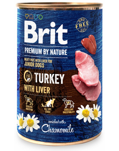 BRIT Premium by Nature Turkey with Liver 12 x 400g