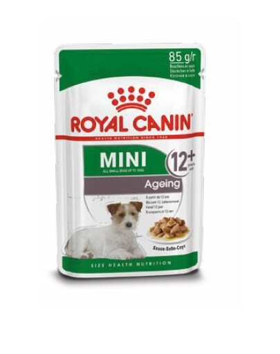ROYAL CANIN Mini ageing 8+ 24x85 g cibo umido in salsa per cani maturi di età superiore ai 12 anni, razze di piccola taglia