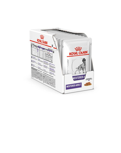 ROYAL CANIN VHN Neutered Adult Dog sos 48x100g cibo umido per cani adulti dopo la sterilizzazione, con tendenza al sovrappeso o con pelle sensibile