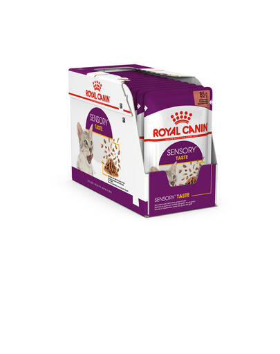 ROYAL CANIN Sensory Taste jelly 48x85 g pezzi in salsa per gatti adulti per stimolare l'esperienza del gusto