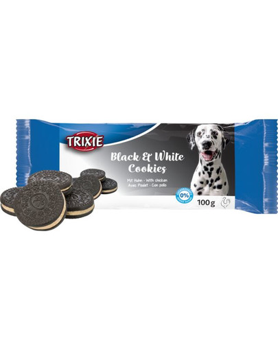 TRIXIE Black & White Cookies biscotti di pollo per cani 100 g