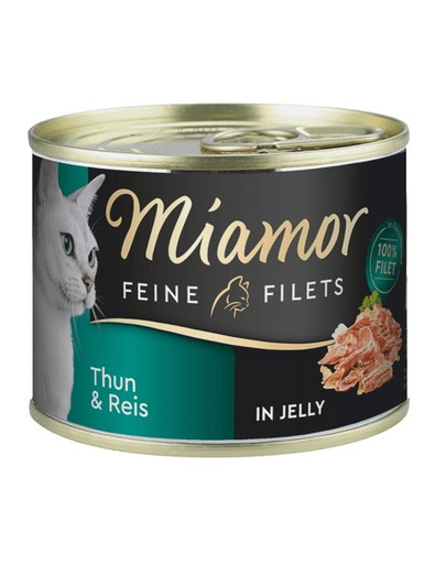 MIAMOR Filetti felini Tonno e riso in gelatina 185 g