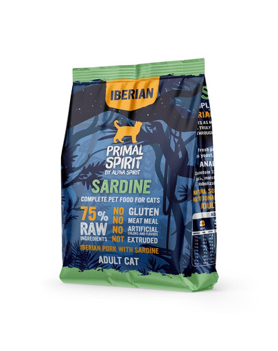 PRIMAL SPIRIT Sardina iberica cibo secco per gatti 1 kg