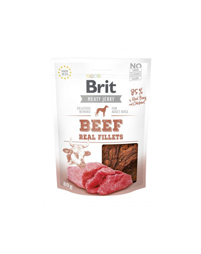 BRIT Jerky Snack Beef Fillets 80 g