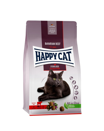 HAPPY CAT Sterilised Manzo bavarese 10 kg per gatti sterilizzati