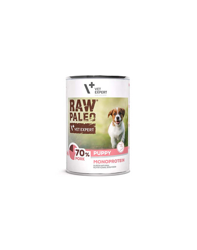 VETEXPERT Raw Paleo Maiale/Pork Puppy per cuccioli 400g