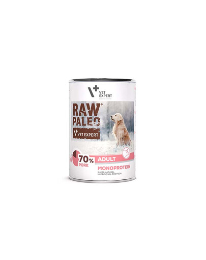 VETEXPERT Raw Paleo Maiale/Pork Adult per cani 400g