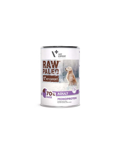 VETEXPERT Raw Paleo Anatra/Duck Adult per cani 400g