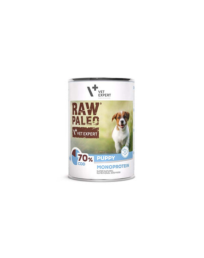 VETEXPERT Raw Paleo Merluzzo/Cod Puppy per cuccioli 400g