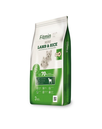 FITMIN Dog mini lamb&rice cibo per cani di piccola taglia 3 kg