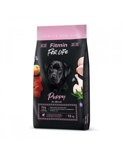 FITMIN Dog For Life Puppy cibo per cuccioli 12kg
