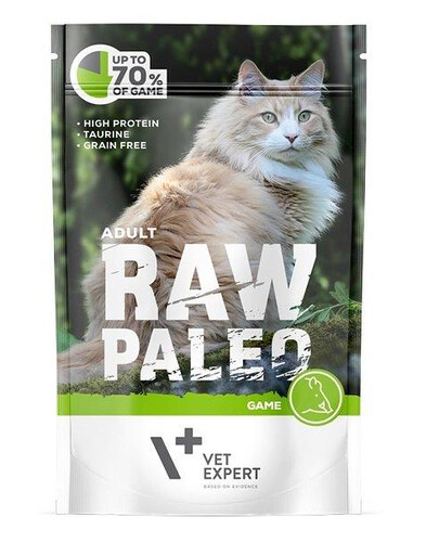 VETEXPERT RAW PALEO Adult game 100g cibo umido per cinghiale