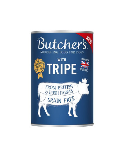 BUTCHER'S Original Tripe Mix cibo per cani, con rumine, paté, 400g